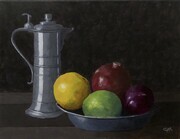 Urn and Fruit Bowl